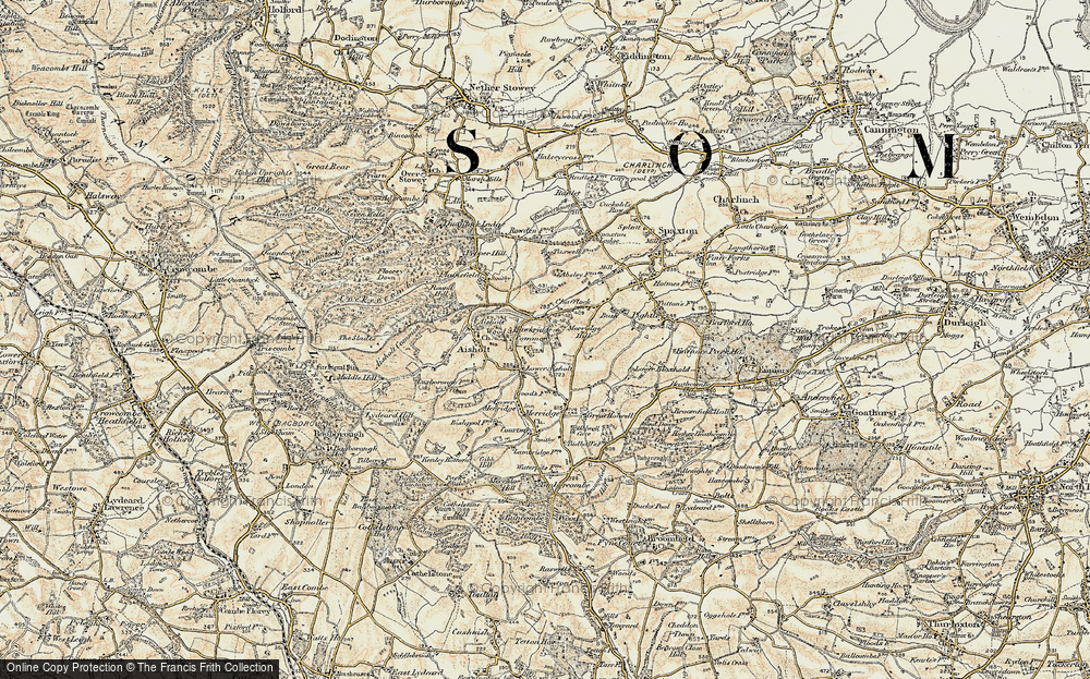 Old Map of Lower Aisholt, 1898-1900 in 1898-1900