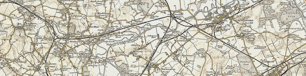 Old map of Lower Altofts in 1903