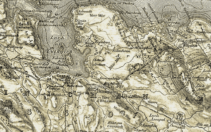 Old map of Àird an Daraich in 1906-1907