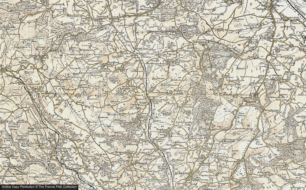 Old Map of Lower Ashton, 1899-1900 in 1899-1900