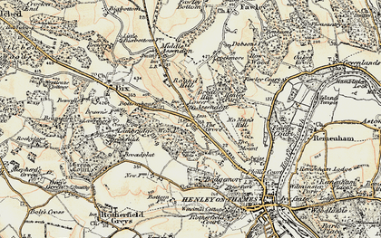 Old map of Lower Assendon in 1897-1909