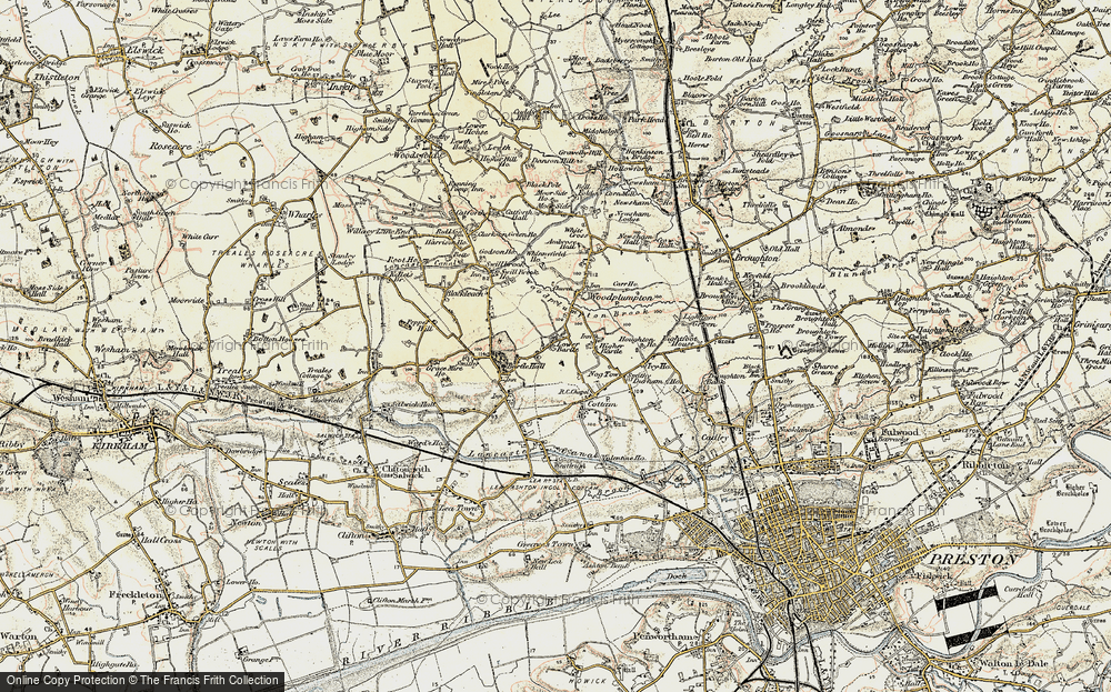Old Map of Lower Bartle, 1903 in 1903