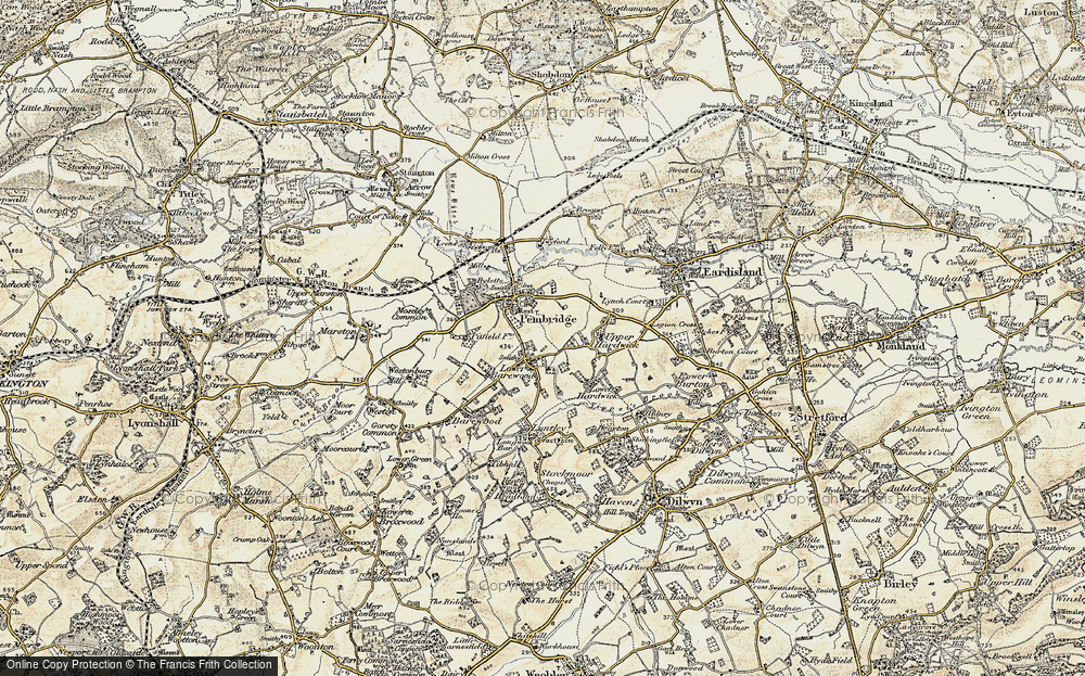 Old Map of Lower Bearwood, 1900-1903 in 1900-1903