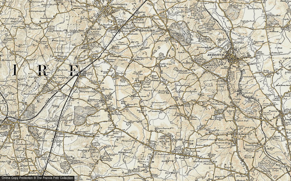 Old Map of Lower Bentley, 1899-1902 in 1899-1902
