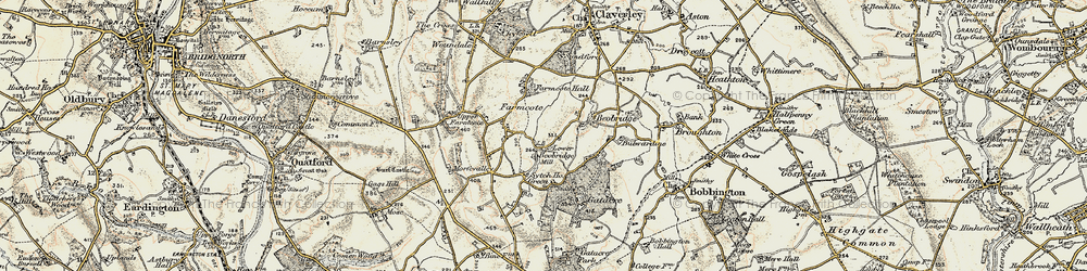 Old map of Lower Beobridge in 1902