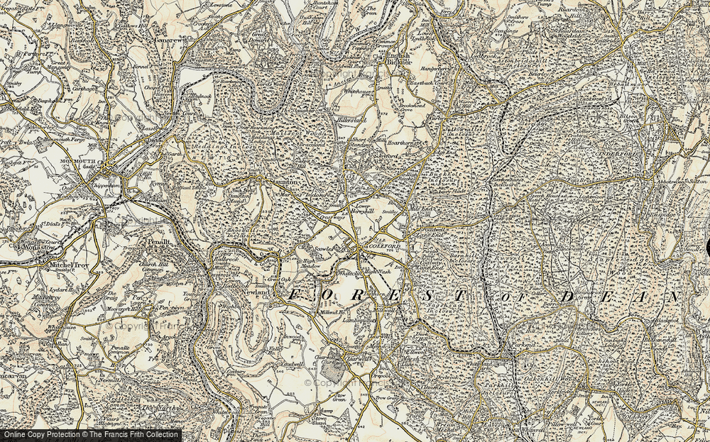 Old Map of Lower Berry Hill, 1899-1900 in 1899-1900