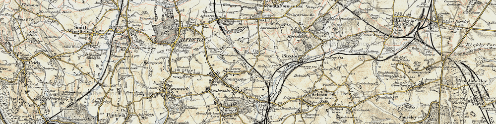 Old map of Lower Birchwood in 1902-1903
