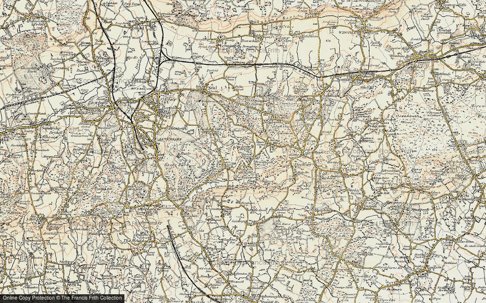 Old Map of Lower Bitchet, 1897-1898 in 1897-1898