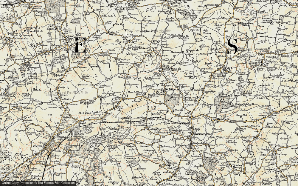 Lower Bobbingworth Green, 1898