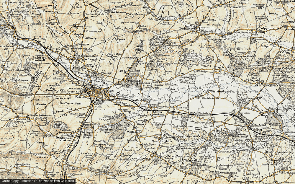 Old Map of Lower Bockhampton, 1899-1909 in 1899-1909