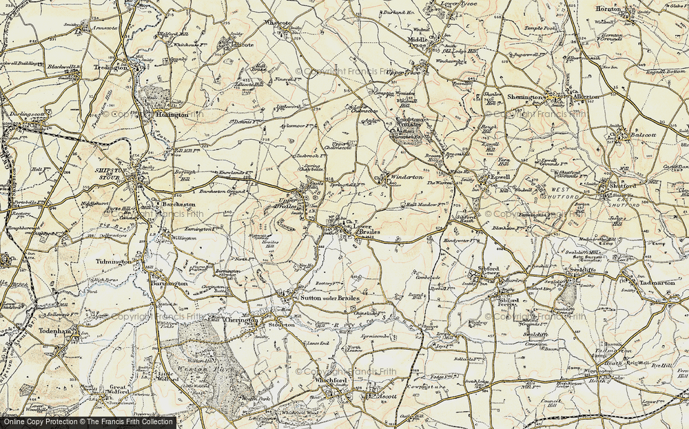 Old Map of Lower Brailes, 1898-1901 in 1898-1901