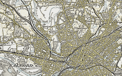 Old map of Lower Broughton in 1903