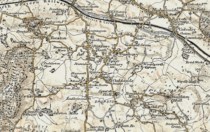 Old map of Lower Bunbury in 1902-1903