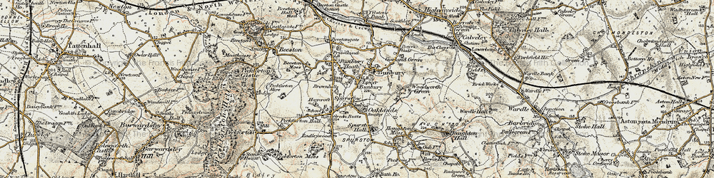 Old map of Lower Bunbury in 1902-1903