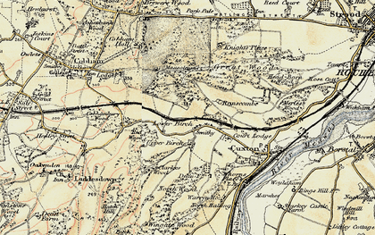 Old map of Lower Bush in 1897-1898