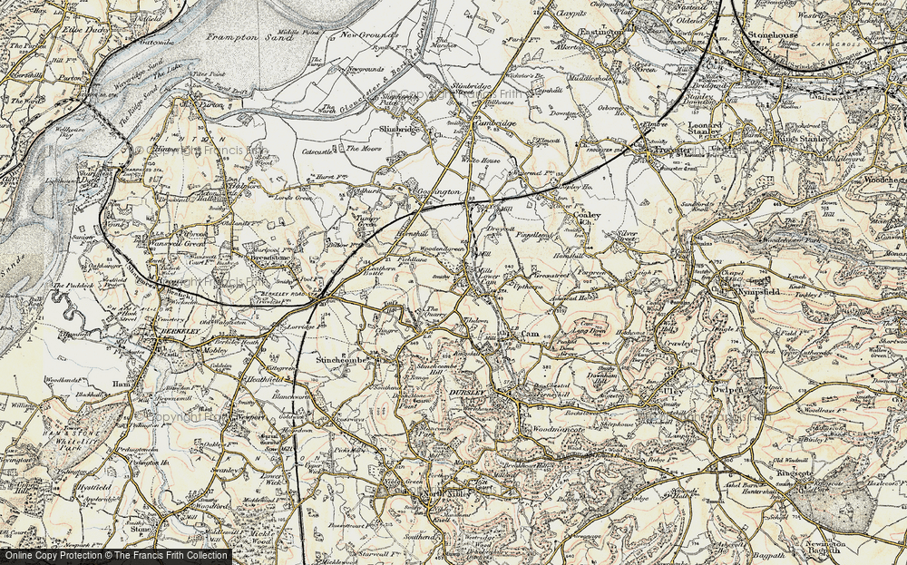 Old Map of Lower Cam, 1898-1900 in 1898-1900