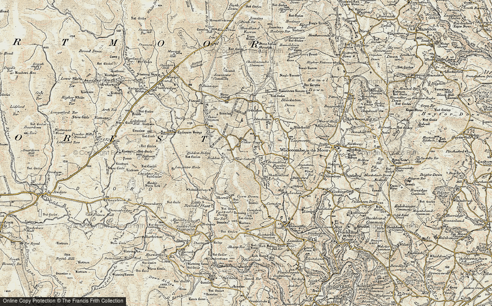 Old Map of Lower Cator, 1899-1900 in 1899-1900
