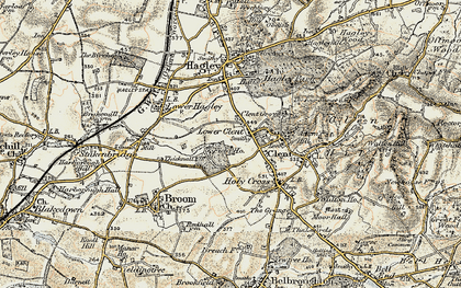 Old map of Lower Clent in 1901-1902
