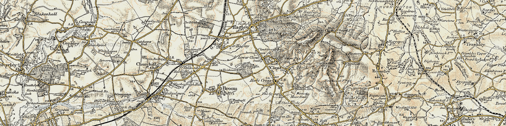 Old map of Lower Clent in 1901-1902