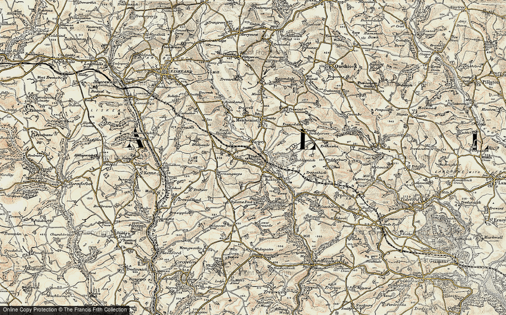 Old Map of Lower Clicker, 1900 in 1900