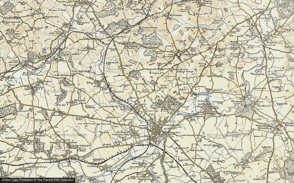 Old Map of Lower Clopton, 1899-1902 in 1899-1902