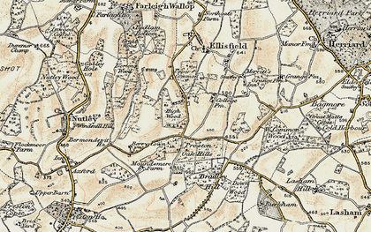 Old map of Lower Common in 1897-1900