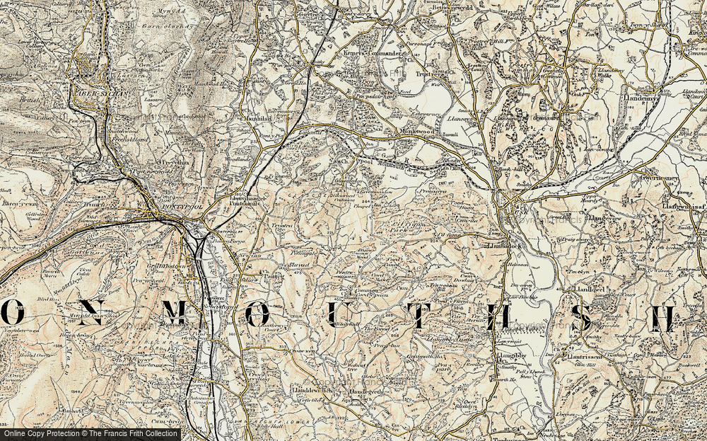 Old Map of Lower Common, 1899-1900 in 1899-1900