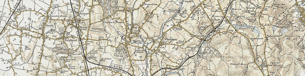 Old map of Lower Copthurst in 1903