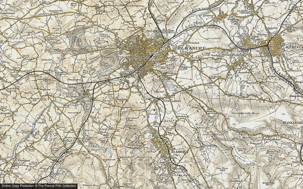 Old Map of Lower Darwen, 1903 in 1903