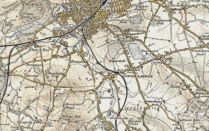 Old map of Lower Darwen in 1903