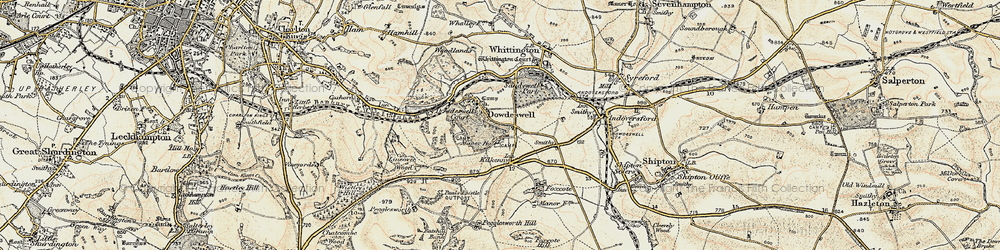 Old map of Lower Dowdeswell in 1898-1900