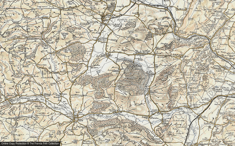 Old Map of Lower Down, 1901-1903 in 1901-1903