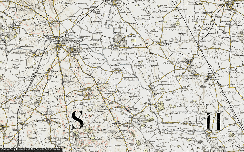 Old Map of Lower Dunsforth, 1903-1904 in 1903-1904