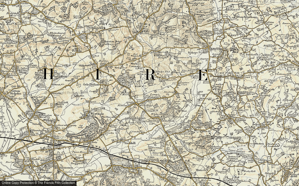 Old Map of Lower Egleton, 1899-1901 in 1899-1901