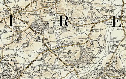 Old map of Lower Egleton in 1899-1901