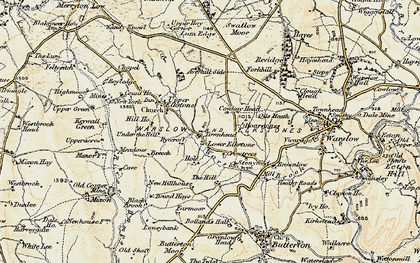 Old map of Averhill Side in 1902-1903