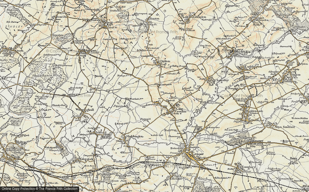 Old Map of Lower End, 1898-1899 in 1898-1899