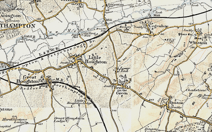 Old map of Lower End in 1898-1901