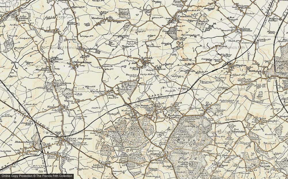 Old Map of Lower End, 1898-1901 in 1898-1901