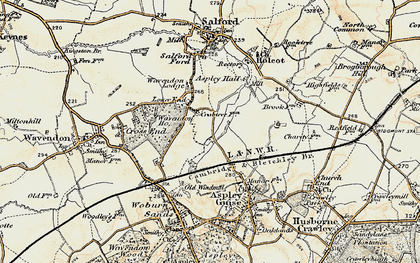 Old map of Lower End in 1898-1901
