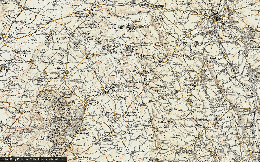 Old Map of Lower Faintree, 1902 in 1902