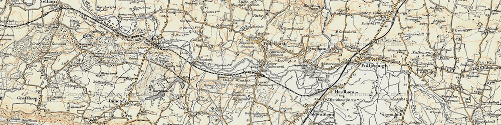 Old map of Lower Fittleworth in 1897-1900