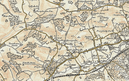Old map of Lower Froyle in 1897-1909