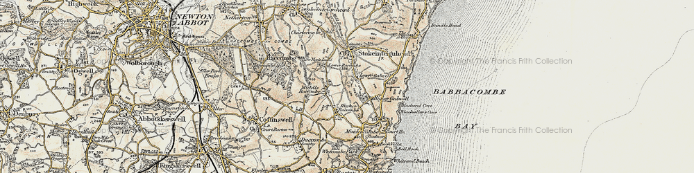Old map of Lower Gabwell in 1899