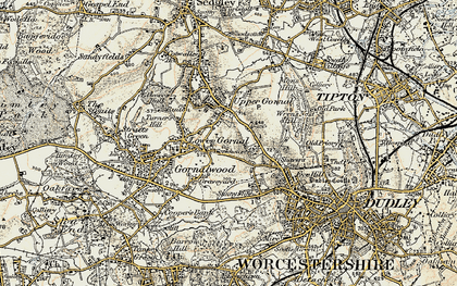 Old map of Lower Gornal in 1902