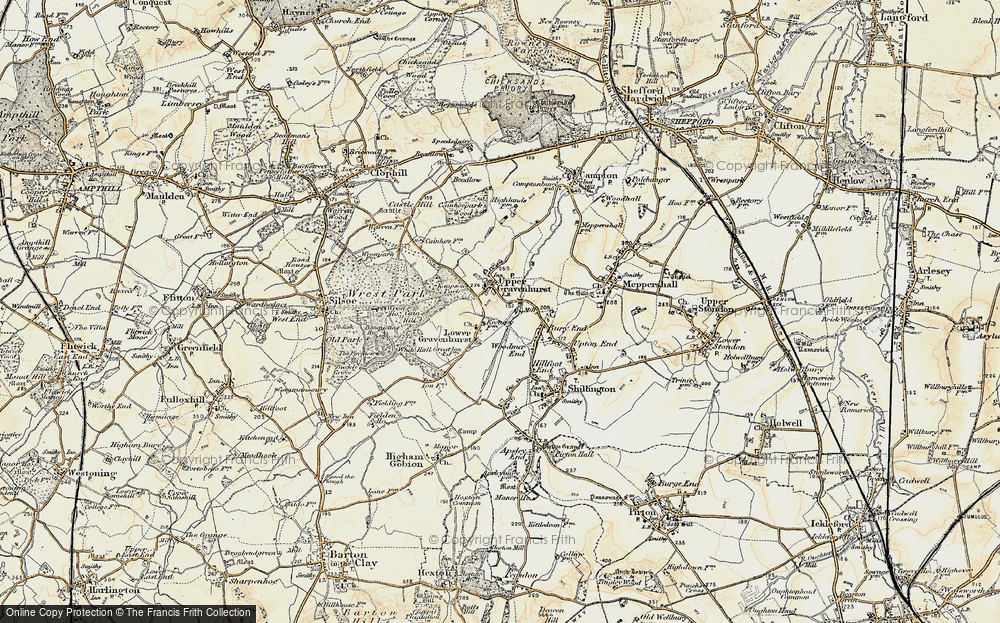 Old Map of Lower Gravenhurst, 1898-1901 in 1898-1901