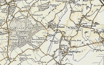 Old map of Lower Gravenhurst in 1898-1901
