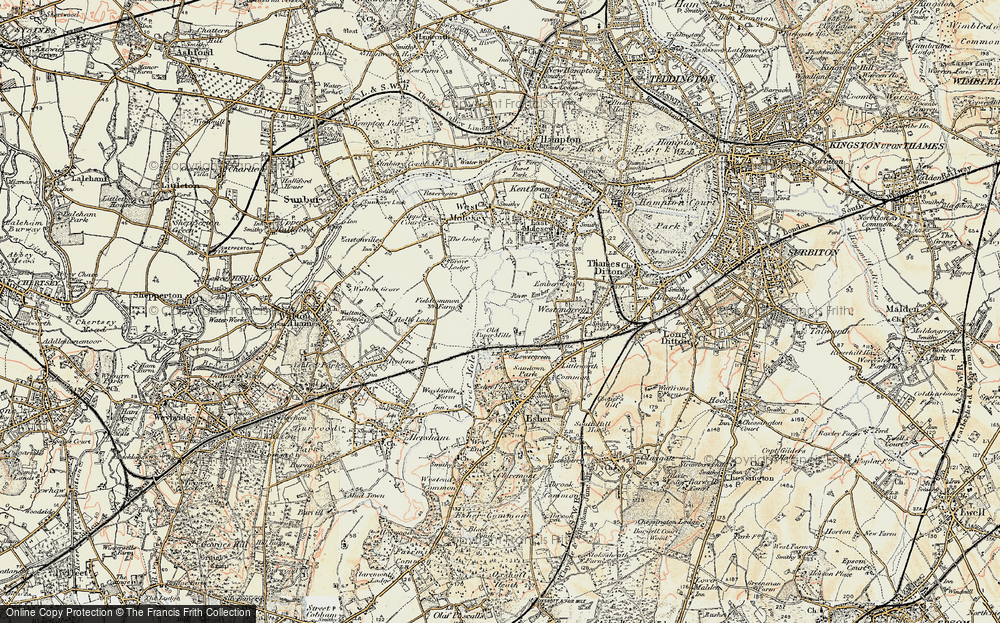 Old Map of Lower Green, 1897-1909 in 1897-1909