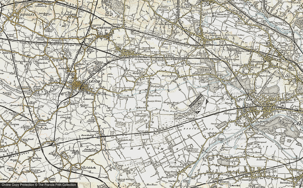 Old Map of Lower Green, 1903 in 1903