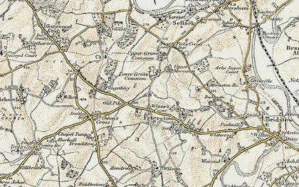 Old map of Buckcastle Hill in 1899-1900